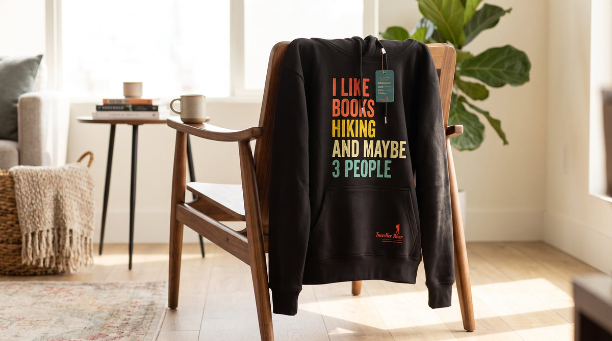 Traveller Hiker Unisex Introvert Graphic Hoodie