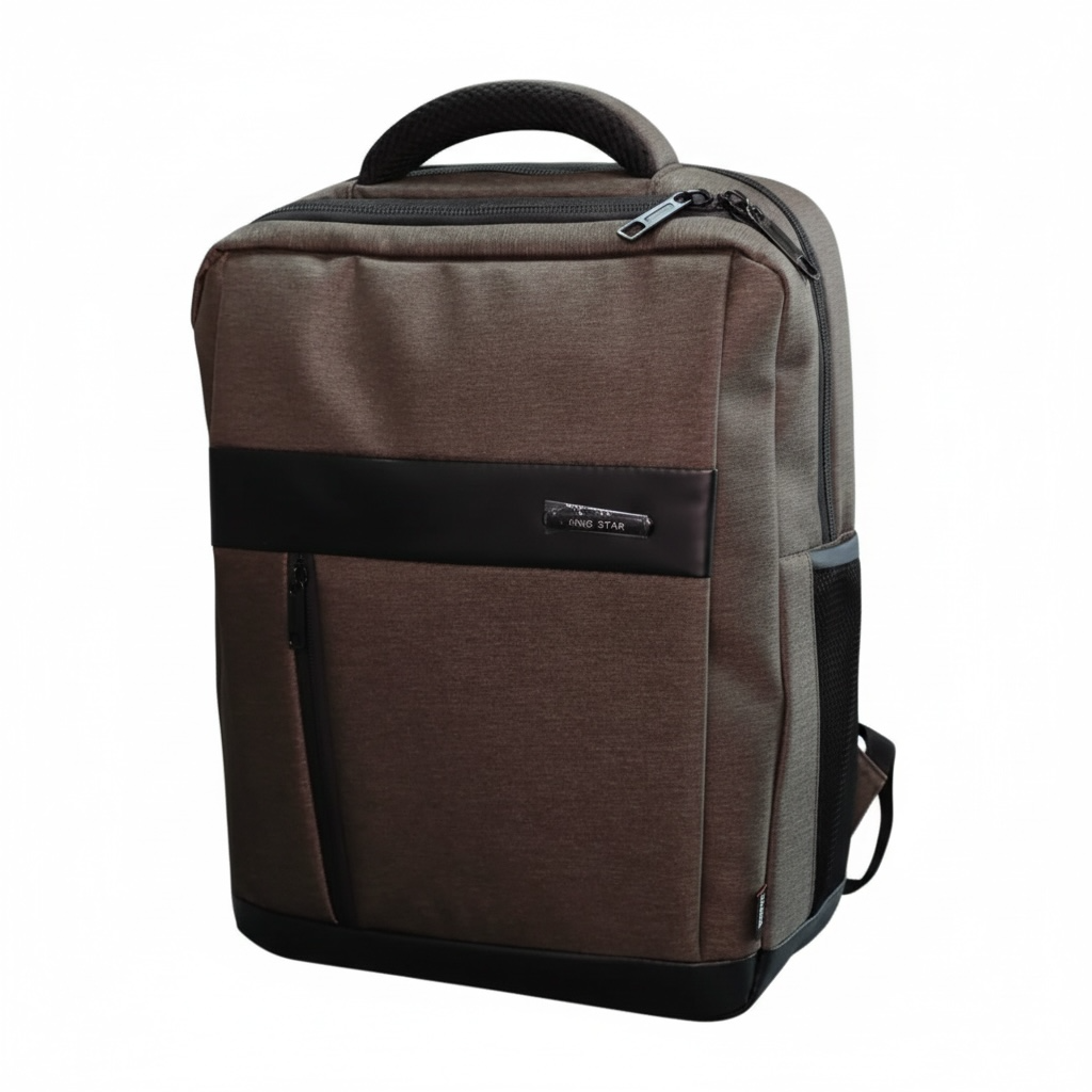 King Star Brown Laptop Backpack – Premium Business Waterproof Office & Travel Bag