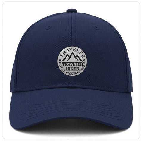 Traveller Hiker Adjustable Cap – Outdoor Hiking & Travel Baseball Hat with Embroidered Logo | Unisex Adventure Snapback