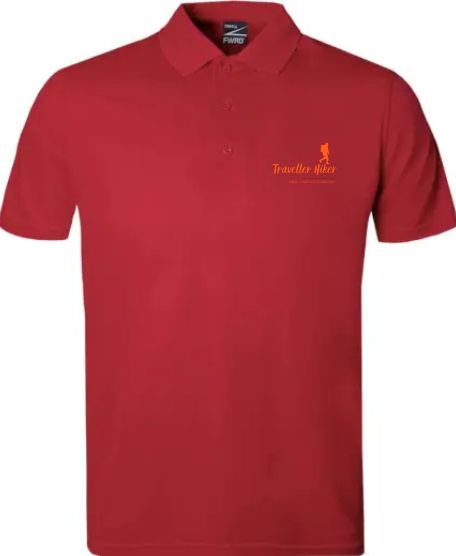Traveller Hiker Golf Shirt – Premium Cotton Polo T-Shirt with Embroidered Logo | Unisex Outdoor & Casual Wear