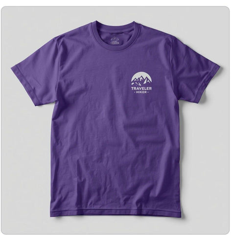 Traveler Hiker Outdoor T-Shirt – Premium Cotton Hiking & Camping Tee for Men & Women | Lightweight Adventure Wear