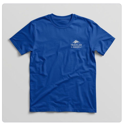 Traveler Hiker Outdoor T-Shirt – Premium Cotton Hiking & Camping Tee for Men & Women | Lightweight Adventure Wear