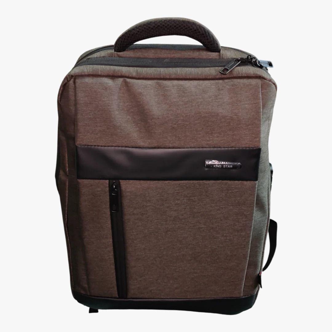 King Star Brown Laptop Backpack – Premium Business Waterproof Office & Travel Bag