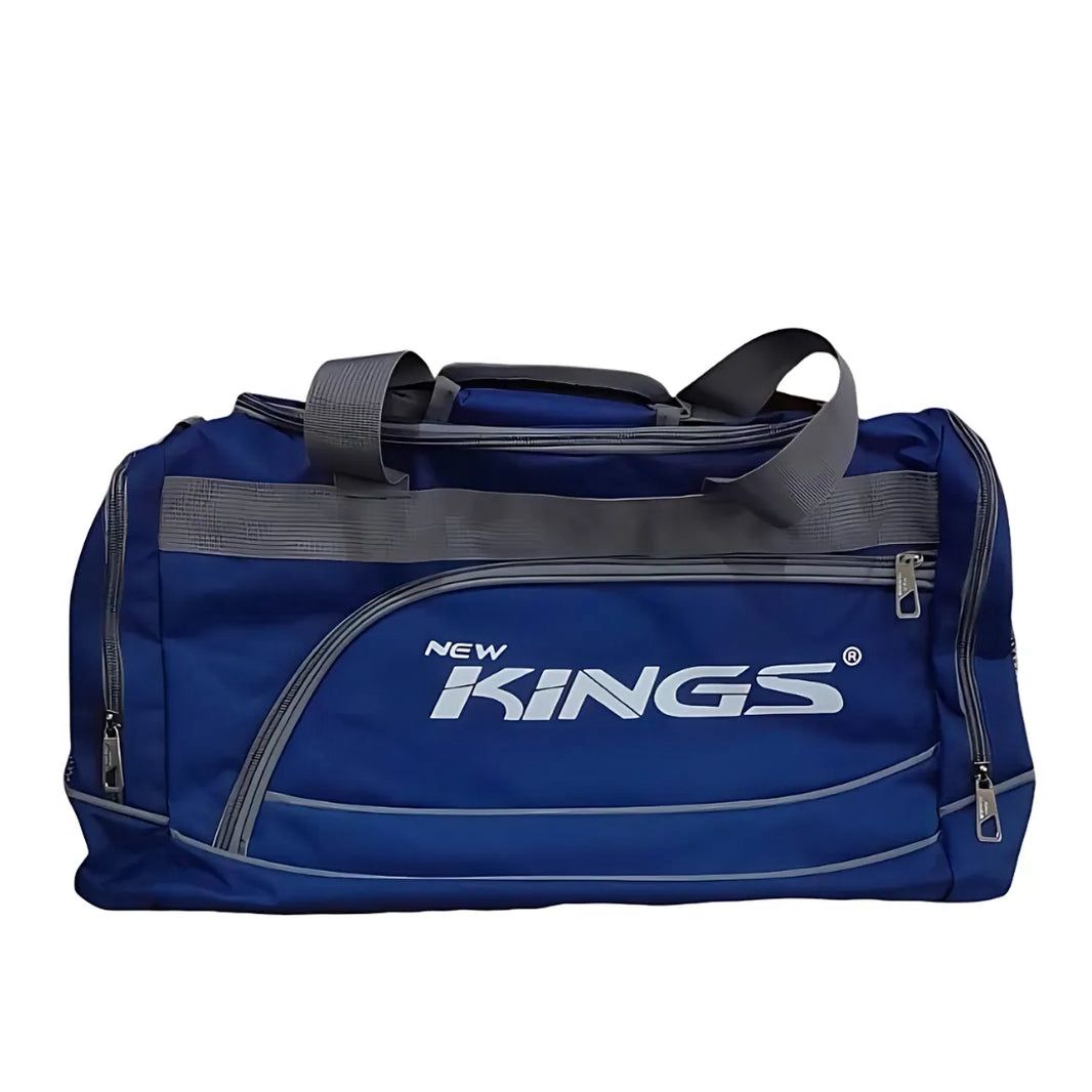 Tenth Mega Sports Blue Duffle Bag – Large Capacity Travel & Gym Carry Bag with Shoulder Strap | Durable Sports & Camping Luggage