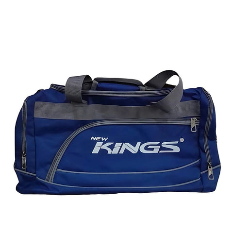 Tenth Mega Sports Blue Duffle Bag – Large Capacity Travel & Gym Carry Bag with Shoulder Strap | Durable Sports & Camping Luggage