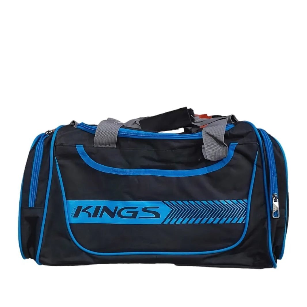 Tenth Mega Sports Blue Duffle Bag – Large Capacity Travel & Gym Carry Bag with Shoulder Strap | Durable Sports & Camping Luggage