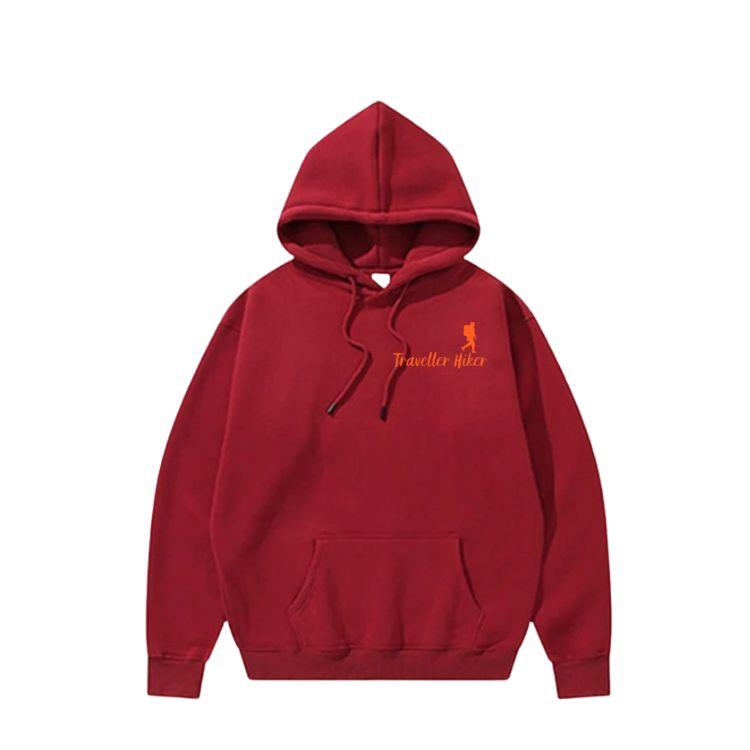 Traveller Hiker Teal Hoodie – Unisex Fleece Pullover with Kangaroo Pocket | Winter Casual Sweatshirt