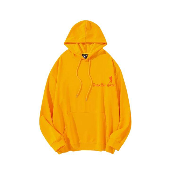 Traveller Hiker Teal Hoodie – Unisex Fleece Pullover with Kangaroo Pocket | Winter Casual Sweatshirt