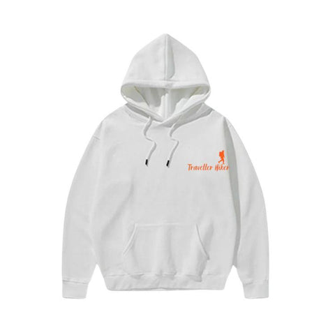 Traveller Hiker Teal Hoodie – Unisex Fleece Pullover with Kangaroo Pocket | Winter Casual Sweatshirt