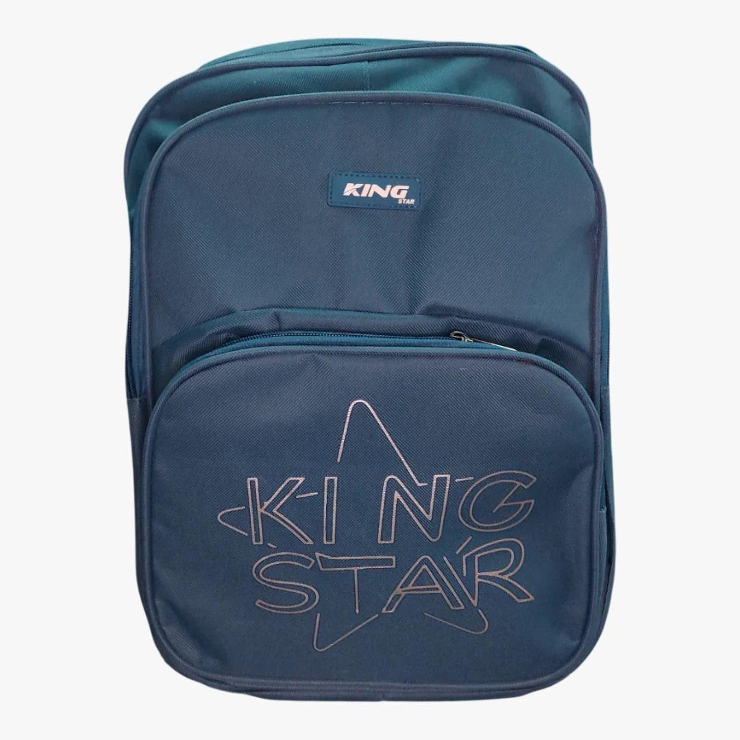 King Star Teal School Backpack – Lightweight Multi-Compartment Student & Travel Bag