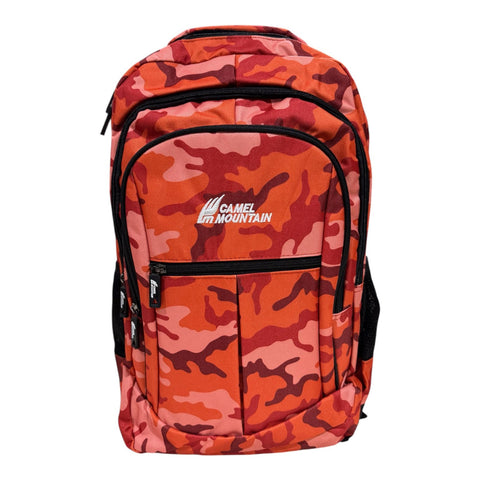 Camel Mountain Camo Hiking Backpack | Waterproof Camping & Travel Rucksack