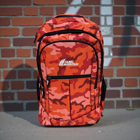 Camel Mountain Camo Hiking Backpack | Waterproof Camping & Travel Rucksack