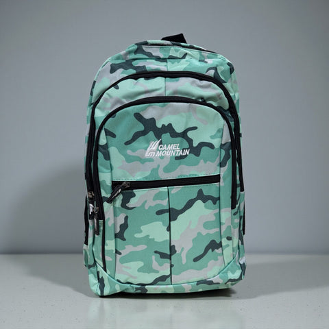 Camel Mountain Camo Hiking Backpack | Waterproof Camping & Travel Rucksack
