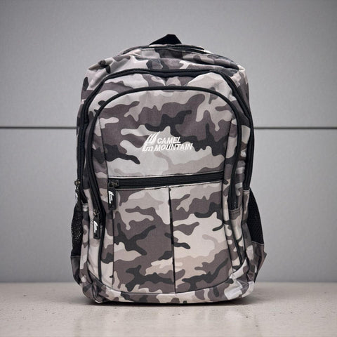 Camel Mountain Camo Hiking Backpack | Waterproof Camping & Travel Rucksack