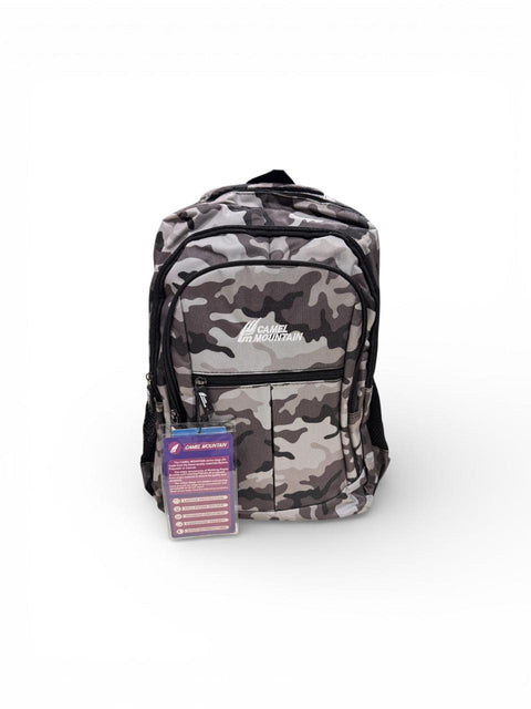 Camel Mountain Camo Hiking Backpack | Waterproof Camping & Travel Rucksack
