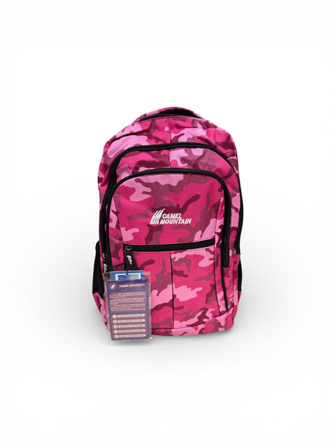 Camel Mountain Camo Hiking Backpack | Waterproof Camping & Travel Rucksack