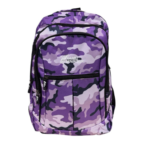 Camel Mountain Camo Hiking Backpack | Waterproof Camping & Travel Rucksack