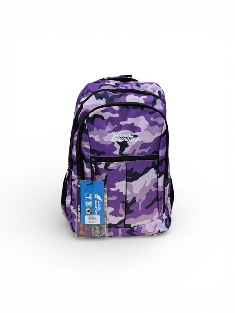Camel Mountain Camo Hiking Backpack | Waterproof Camping & Travel Rucksack