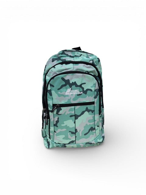 Camel Mountain Camo Hiking Backpack | Waterproof Camping & Travel Rucksack
