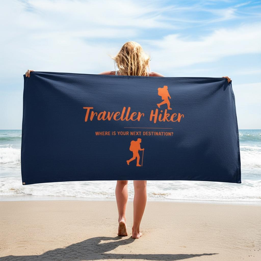 Traveller Hiker Beach Towel – Large Quick-Dry Travel Towel | Lightweight Sand-Free Microfiber