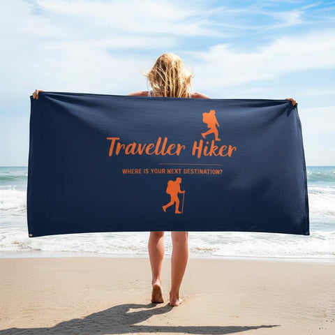 Traveller Hiker Beach Towel – Large Quick-Dry Travel Towel | Lightweight Sand-Free Microfiber