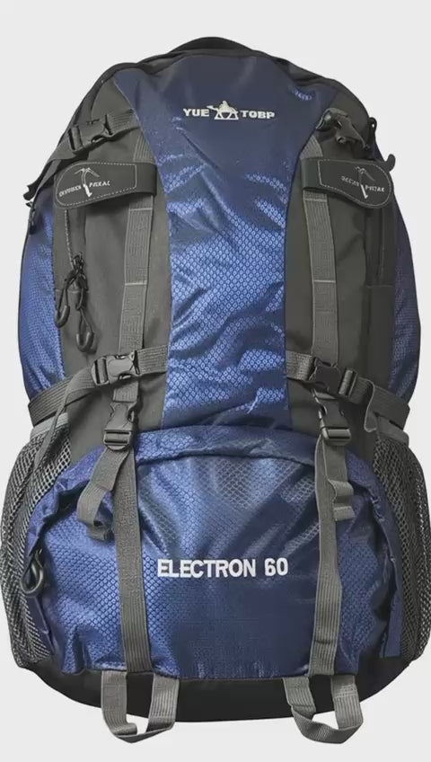 YUE TOBP ELECTRON 60 Hiking Backpack 60L – Large Capacity Waterproof Camping & Trekking Rucksack