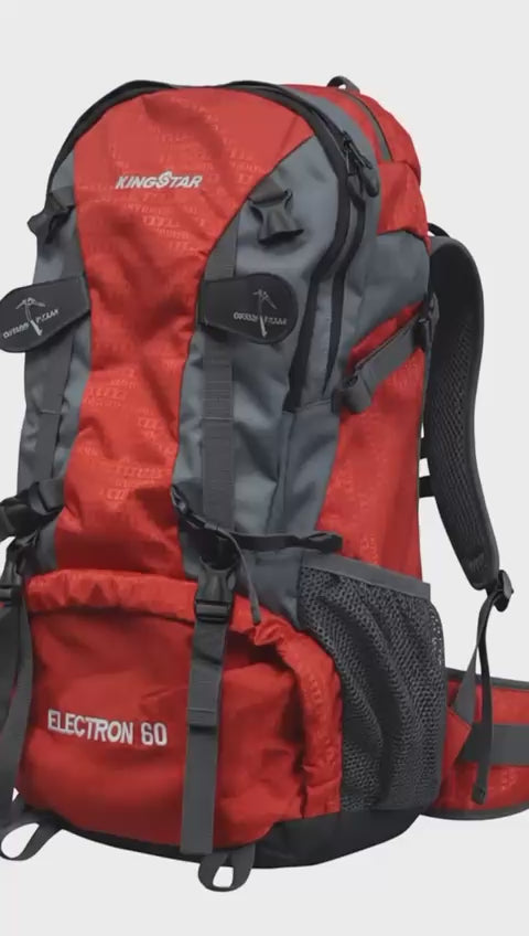 KING STAR ELECTRON 60 Hiking Backpack 60L – Large Capacity Waterproof Camping & Trekking Rucksack